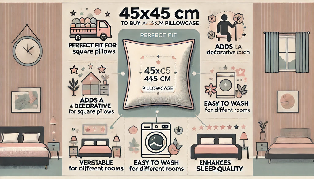 Pourquoi acheter une taie d'oreiller 45x45 ?