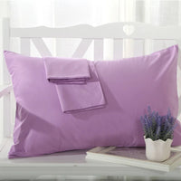 Taie d'oreiller 48x74 en coton doux et confortable violet clair