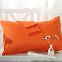 Taie d'oreiller 48x74 en coton doux et confortable orange