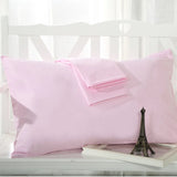 Taie d'oreiller 48x74 en coton doux et confortable rose