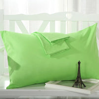 Taie d'oreiller 48x74 en coton doux et confortable vert fluo