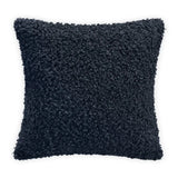 taie d'oreiller à boucle en peluche noir